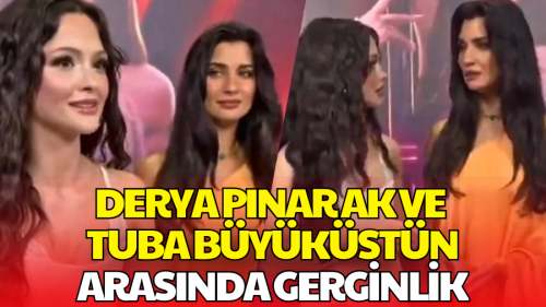 Sultana Galasında Dikkat Çeken Anlar! Tuba Büyüküstün ve Derya Pınar Ak Arasında Soğuk Rüzgar